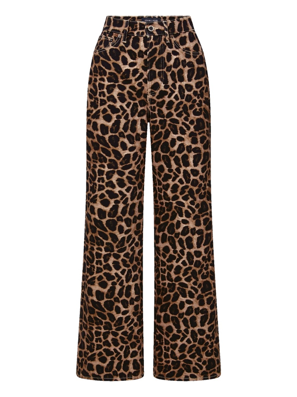 Veronica Beard Taylor Leopard Wide-Leg Jeans
Animal-Print High-Rise